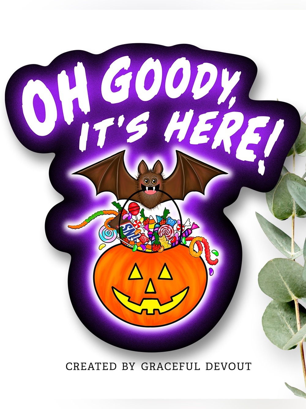 Oh Goody, It’s Here!- 2"- (48ct.) Stickers